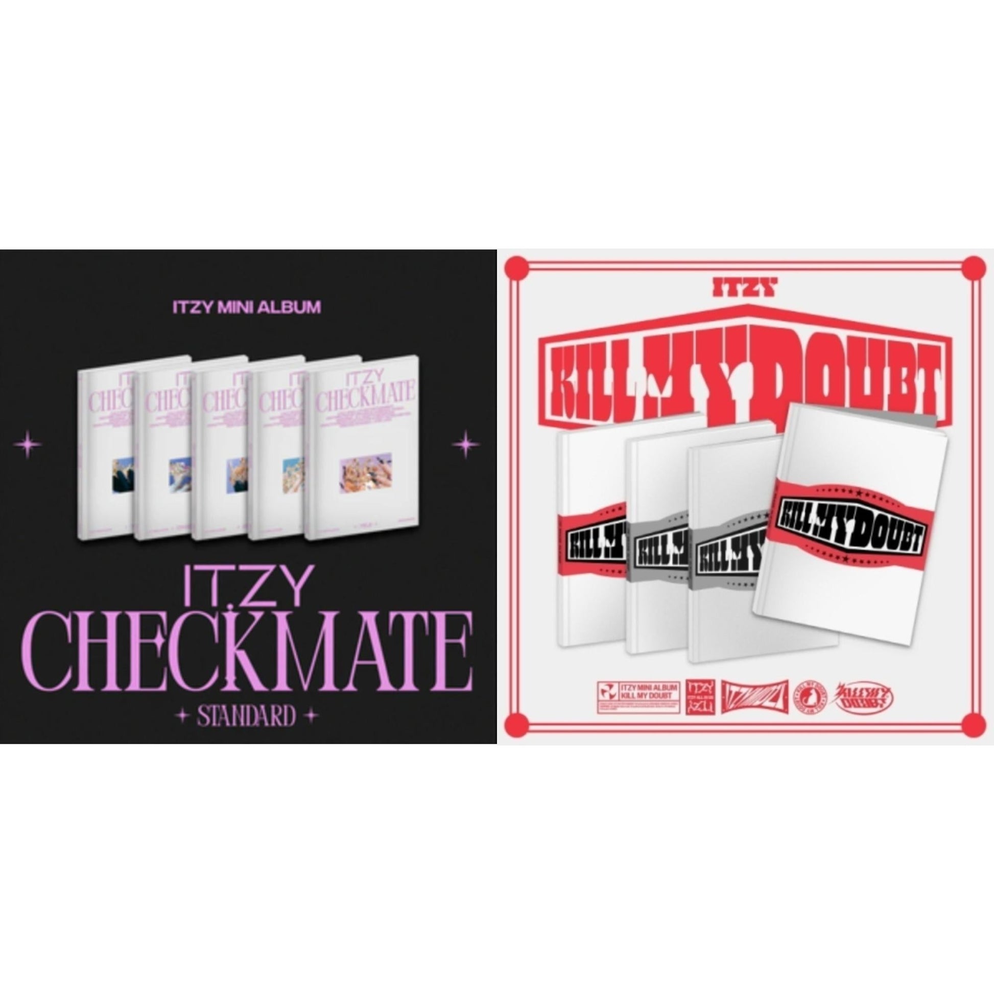 Itzy - Kill My Doubt (Standard) & Checkmate (Standard Edition) - CD Bundle
