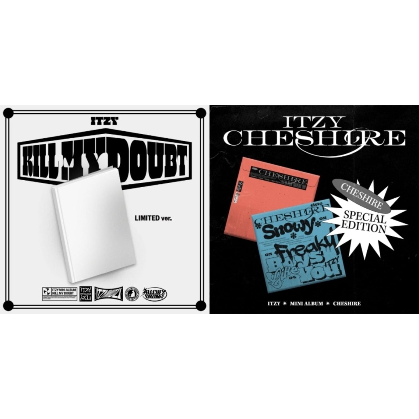 Itzy - Kill My Doubt (Limited Edition) & Cheshire Special Edition (Special Edition) - CD Bundle
