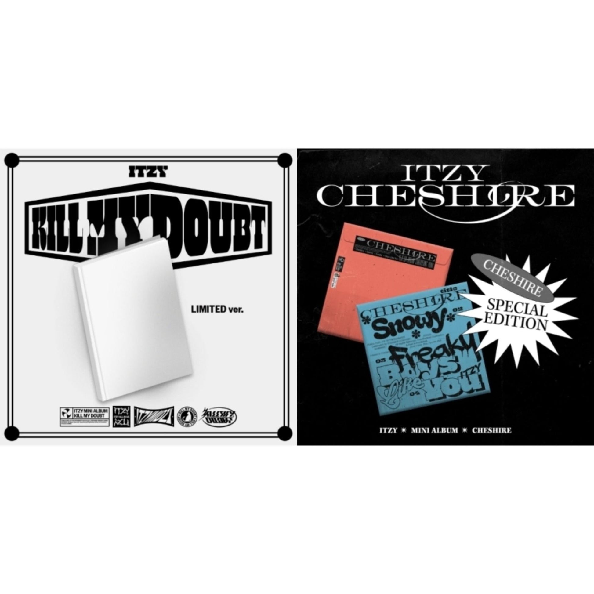 Itzy - Kill My Doubt (Limited Edition) & Cheshire Special Edition (Special Edition) - CD Bundle