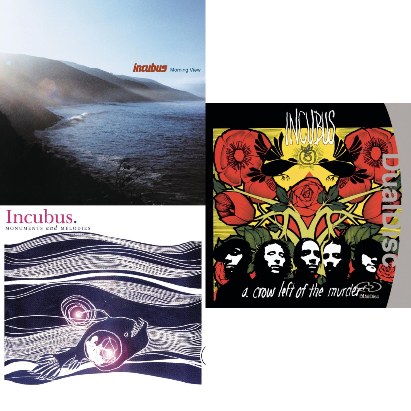 Incubus - Crow Left Of The Murder & Morning View & Monuments And Melodies - CD Bundle