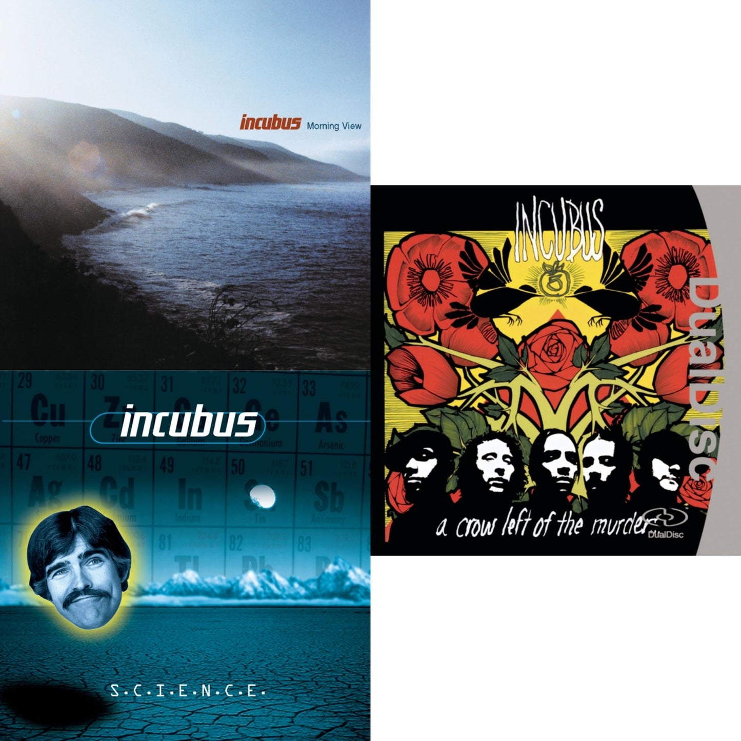Incubus - S.C.I.E.N.C.E. & Crow Left Of The Murder & Morning View - CD Bundle