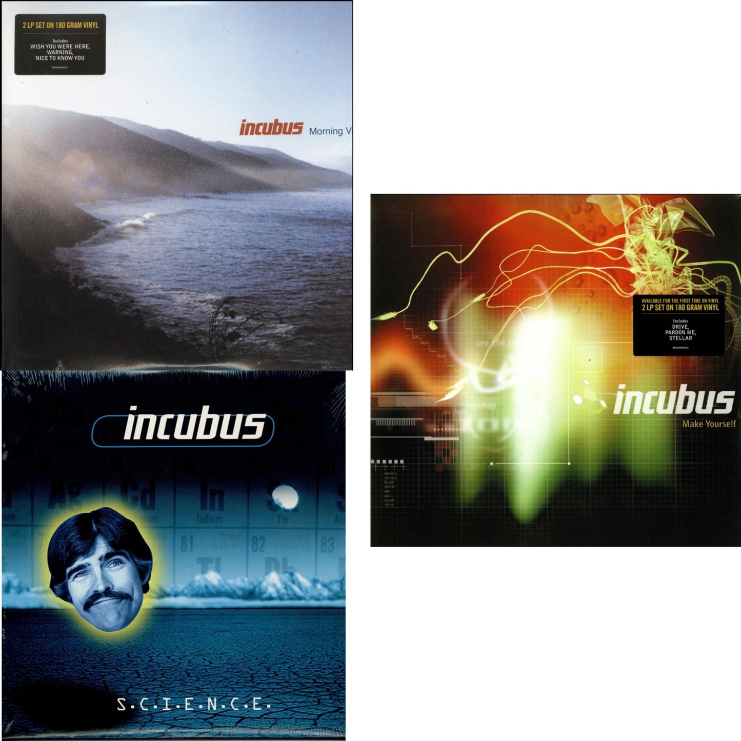 Incubus - Make Yourself (2LP/180G) & Morning View (2LP/180G) & S.C.I.E.N.C.E. (180G)