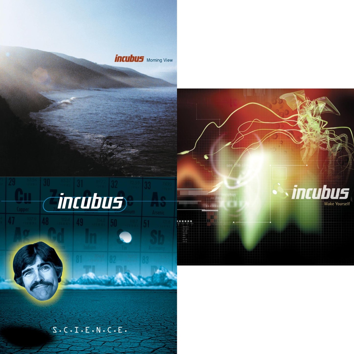 Incubus - S.C.I.E.N.C.E. & Make Yourself & Morning View - CD Bundle