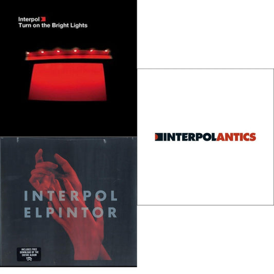 Interpol - Turn On The Bright Lights & El Pintor & Antics - LP Vinyl Bundle