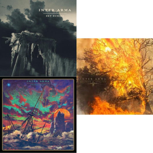 Inter Arma - Sky Burial (Coke Bottle Green With Aqua Blue, Bone White & Silver Splatter LP Vinyl) & Paradise Gallows (Mint Green & Grimace Purple Galaxy Merge Vinyl/2LP) & Sulphur English (Gold Nugget Vinyl/2LP)