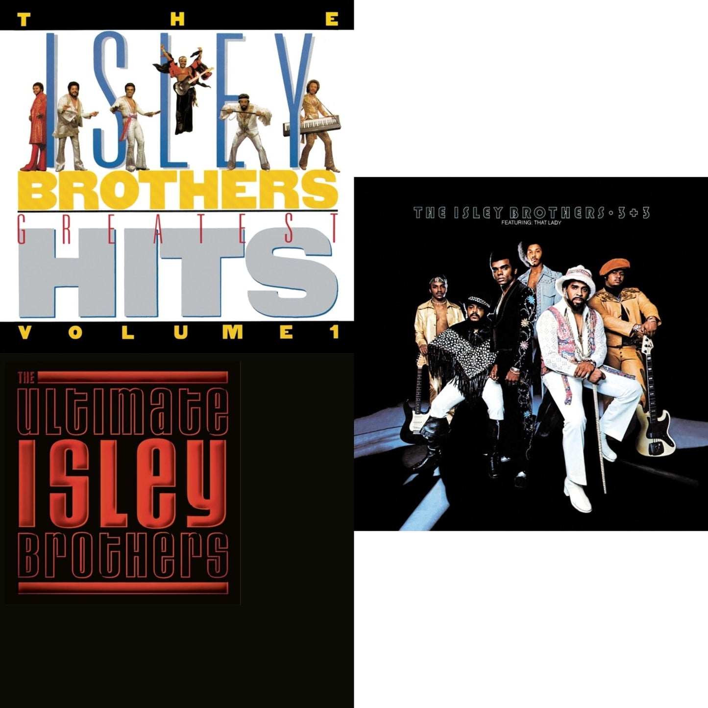 Isley Brothers - Ultimate Isley Brothers & Isley Brothers Greatest Hits Vol.1 & 3 Plus 3 - CD Bundle
