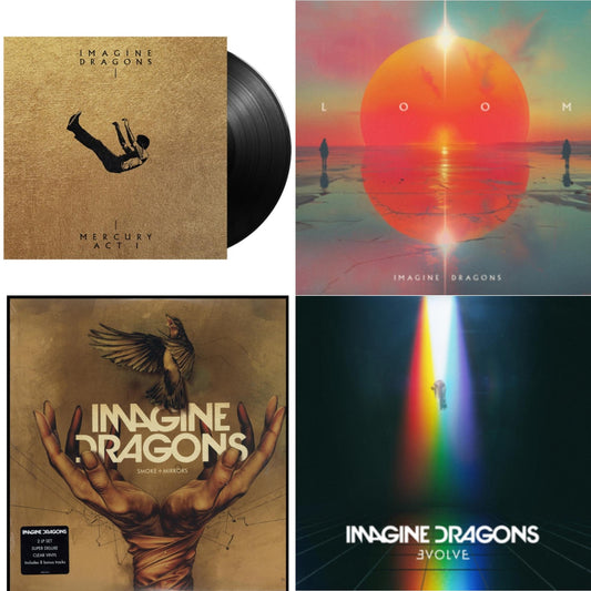 Imagine Dragons - Mercury – Act 1 & Loom (Translucent Coke Bottle Green LP Vinyl) & Smoke + Mirrors (Deluxe Edition) & Evolve