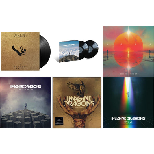 Imagine Dragons - Mercury – Act 1 & Night Visions: Expanded Edition (2LP) & Loom (Translucent Coke Bottle Green LP Vinyl) & Night Visions & Smoke + Mirrors (Deluxe Edition) & Evolve