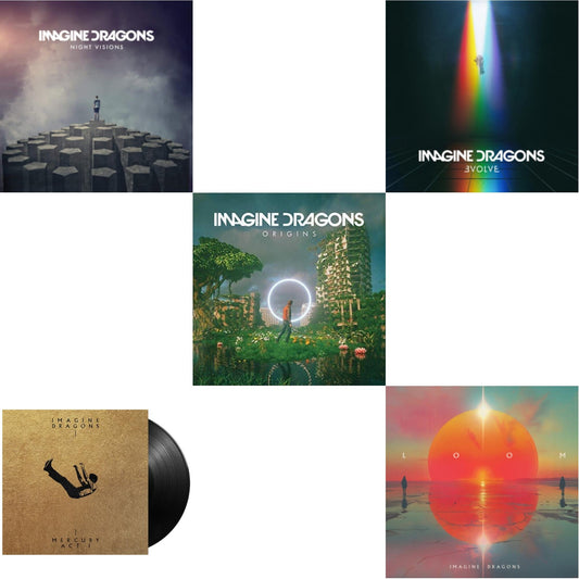 Imagine Dragons - Mercury – Act 1 & Loom (Translucent Coke Bottle Green LP Vinyl) & Night Visions & Evolve & Origins (2 LP)