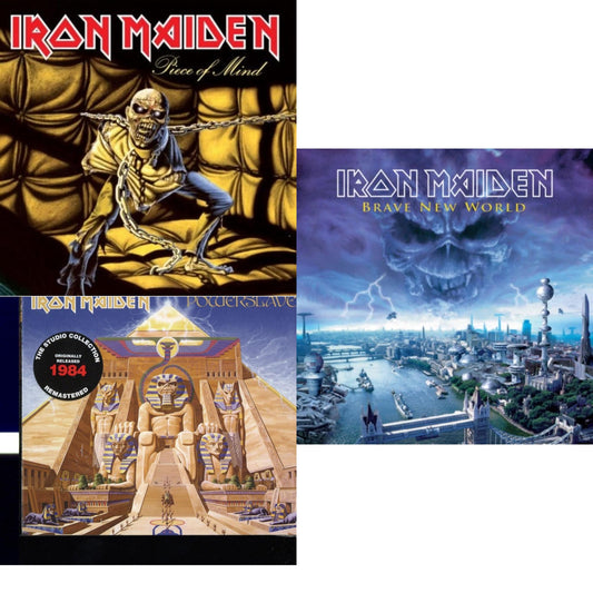 Iron Maiden - Piece Of Mind & Powerslave & Brave New World - CD Bundle