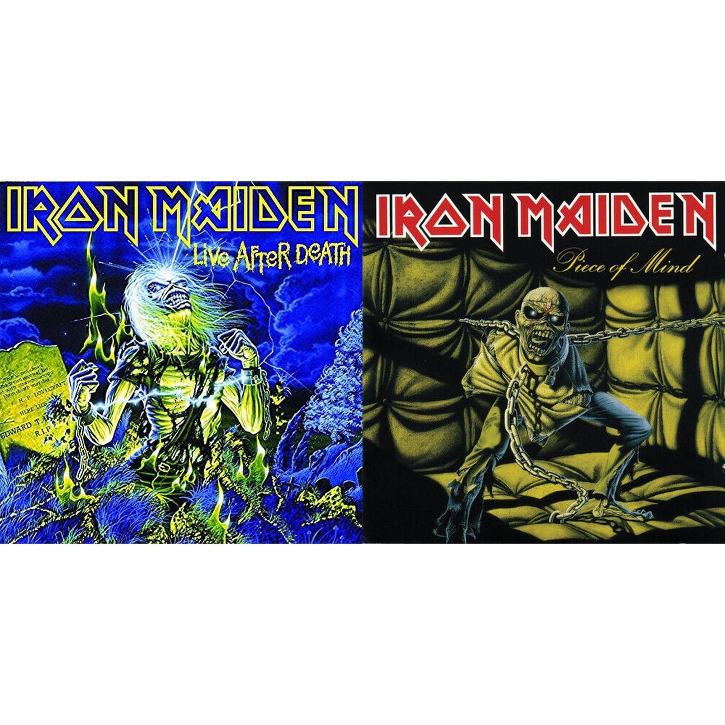 Iron Maiden - Live After Death & Piece Of Mind - LP Vinyl Bundle