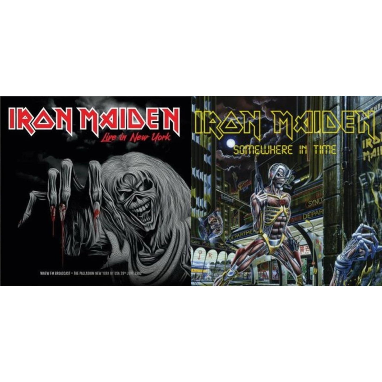 Iron Maiden - Somewhere In Time & Live In New York (Yellow LP Vinyl)