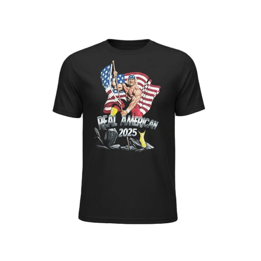 Black Real American Victory Adult T-Shirt