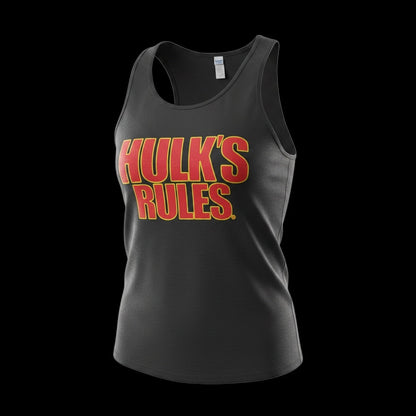 Mens Black Hulks Rules Tank Top