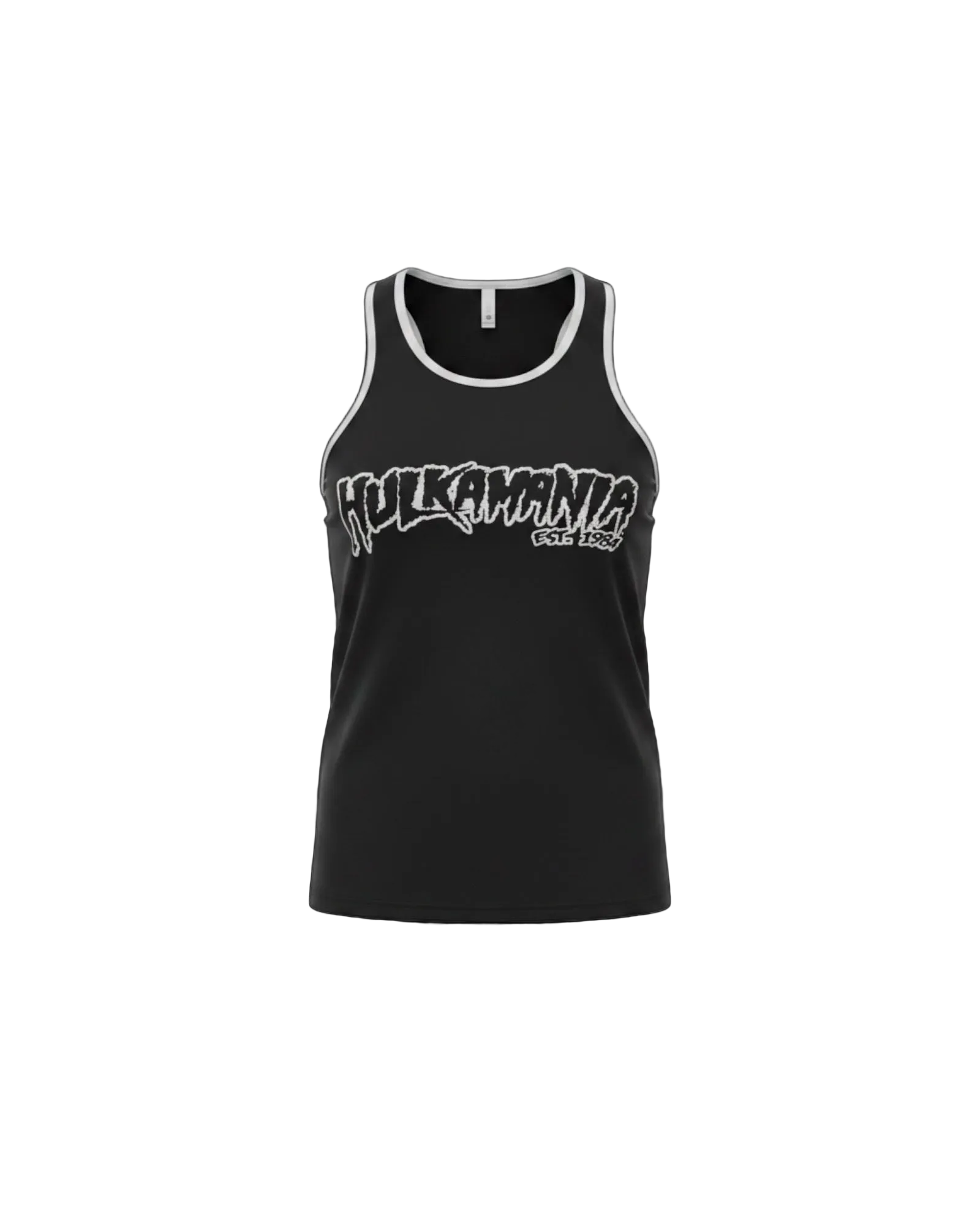 Mens Black/Gray Hulkamania Reflective Tank Top