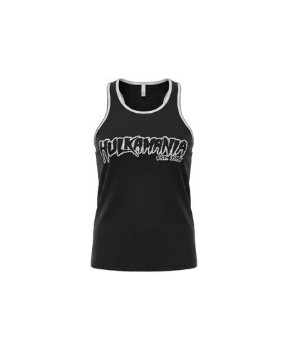 Mens Black/Gray Hulkamania Reflective Tank Top