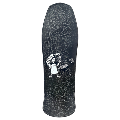 Schmitt Stix Joe Lopes BBQ LTD Crackle Black/White 10.125" Skateboard Deck