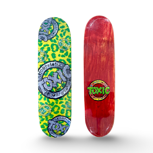 Toxic Team Leopard Pop Skateboard Deck (PRE-ORDER, APRIL 15)