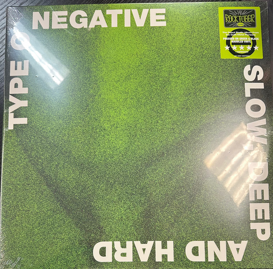 Type O Negative - Slow, Deep And Hard 2x (Green/Black Marble Color Vinyl) LP Record