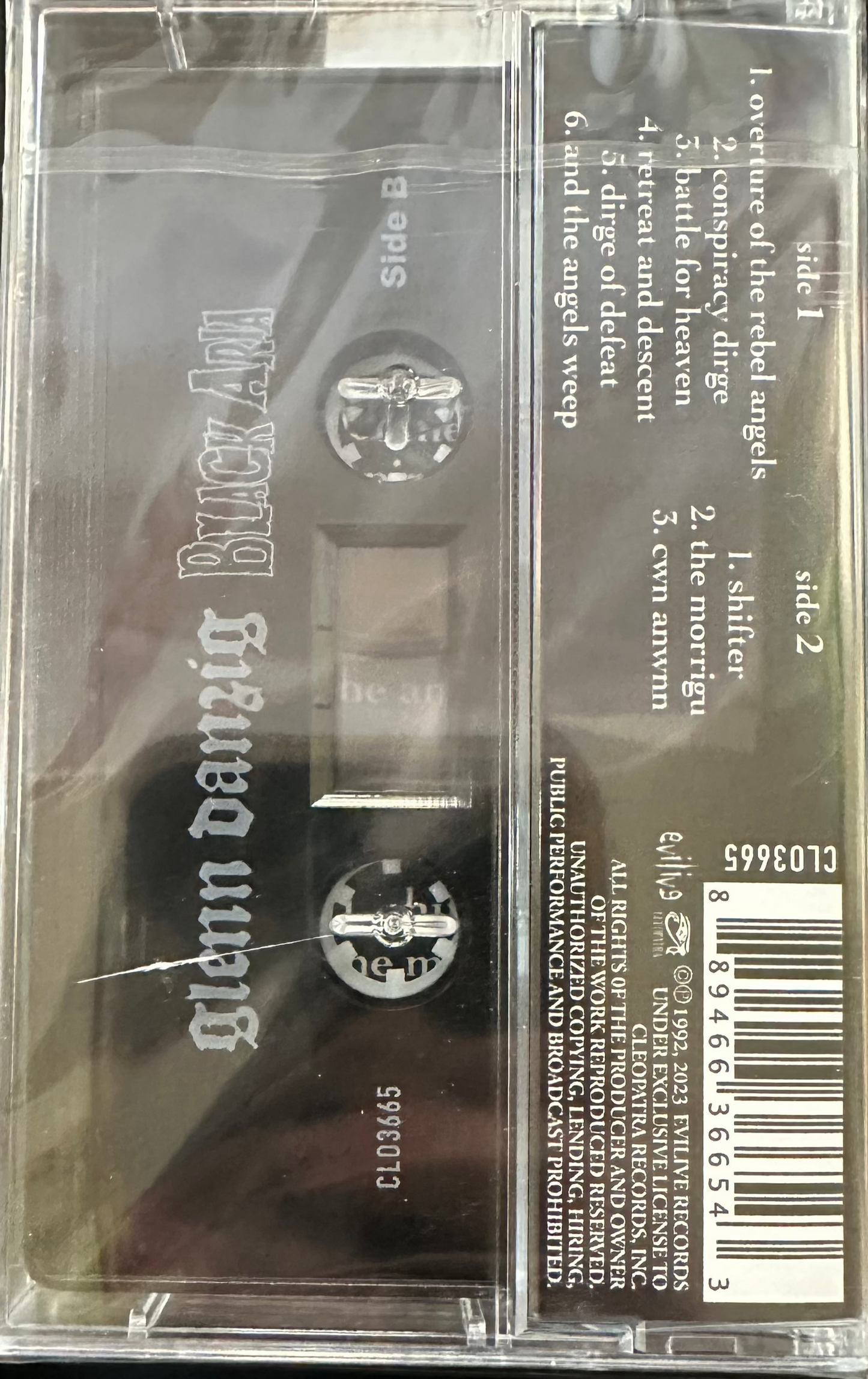Glenn Danzig - Black Aria Cassette Tape