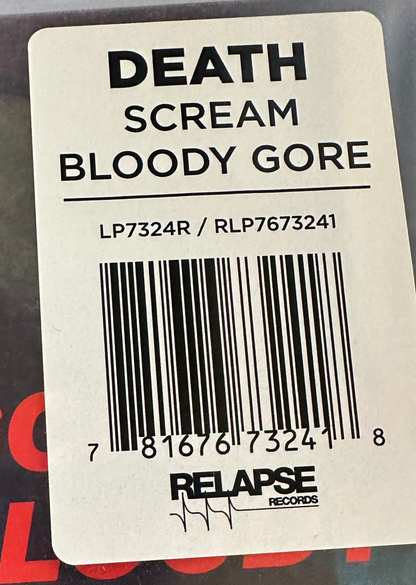 Death - Scream Bloody Gore Vinyl LP Record