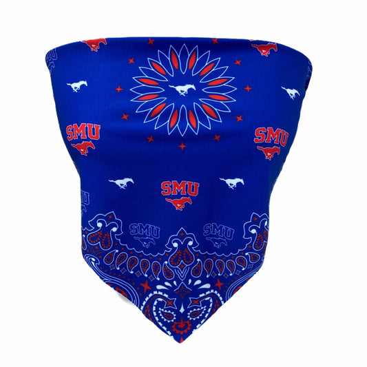 SMU Mustangs Womens Bandana Top Officially Licensed