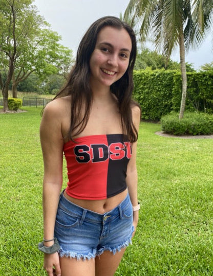 San Diego State Aztecs Two Tone Womens Tube Top Officially Licensed