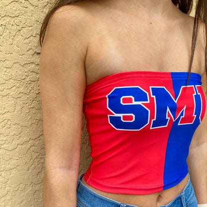 SMU Mustangs Two Tone Womens Tube Top Officially Licensed
