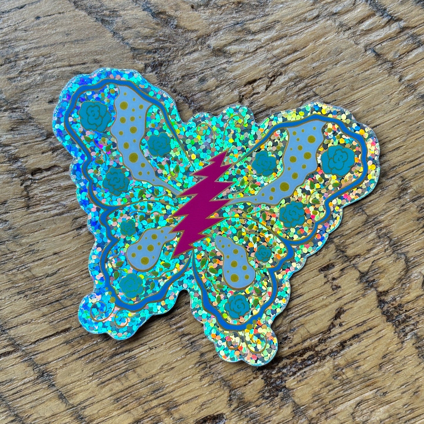 Grateful Dead Bolt Butterfly Sticker