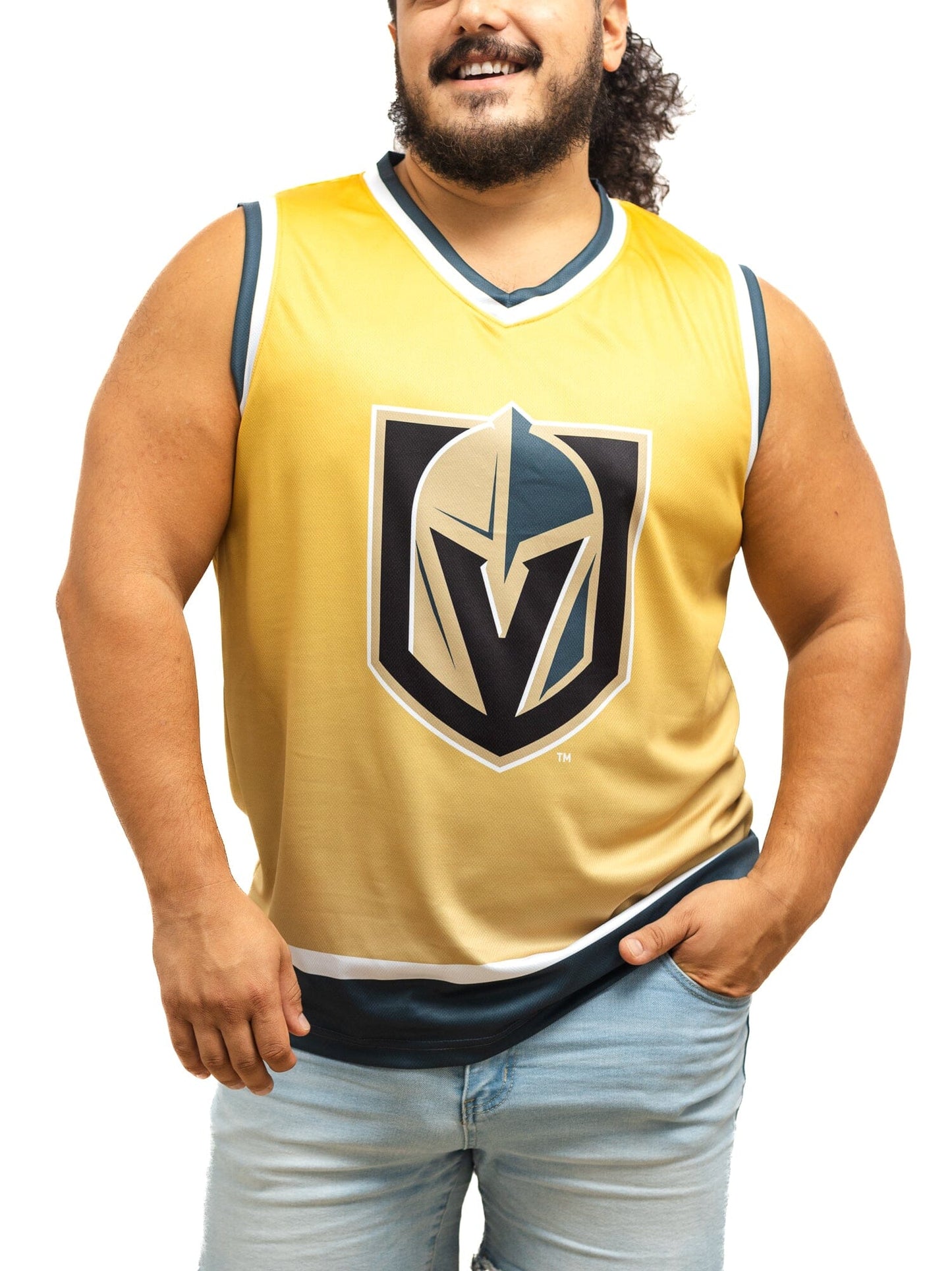 Vegas Golden Knights Championship Gold Ombré Hockey Tank