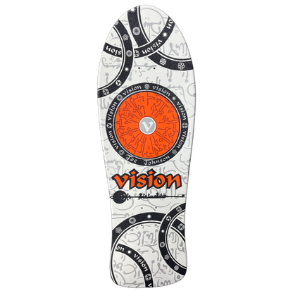 Vision Joe Johnson Hieroglyphics "Double Take" White Gripped 10.25" Skateboard Deck