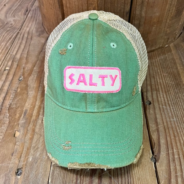 Salty Mesh Trucker Hat Green