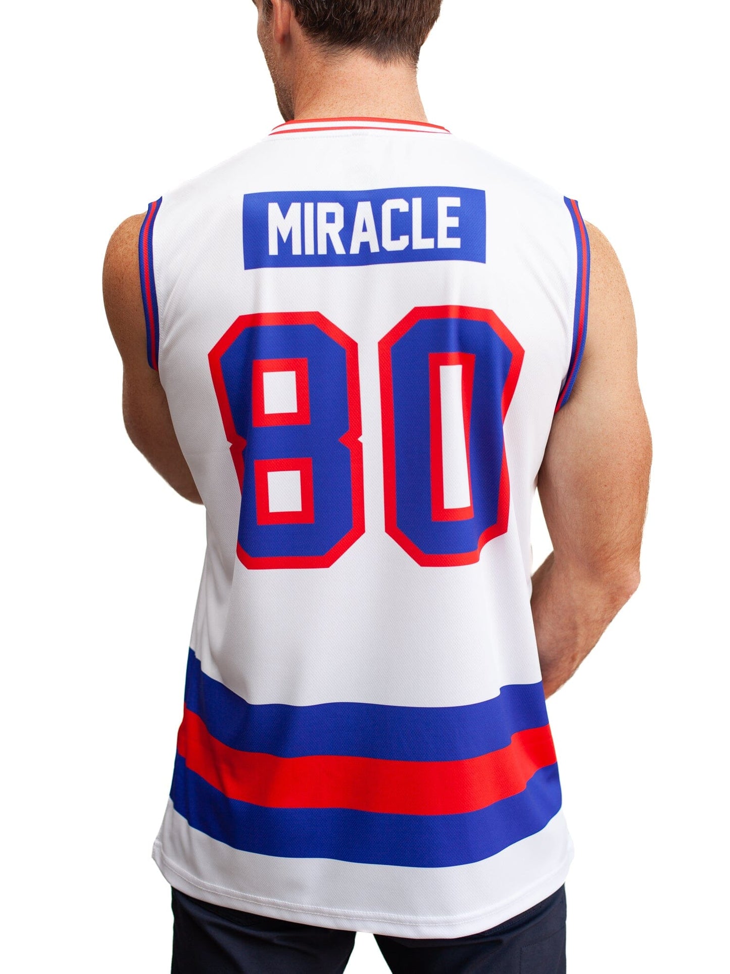 USA Miracle on Ice 1980 Away Hockey Tank