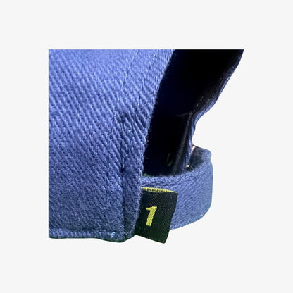 Texas Longhorns Gold Metal Longhorn Logo on Navy Cotton & Tan Suede Flatbill / Hat / UT9011 / MM Hat