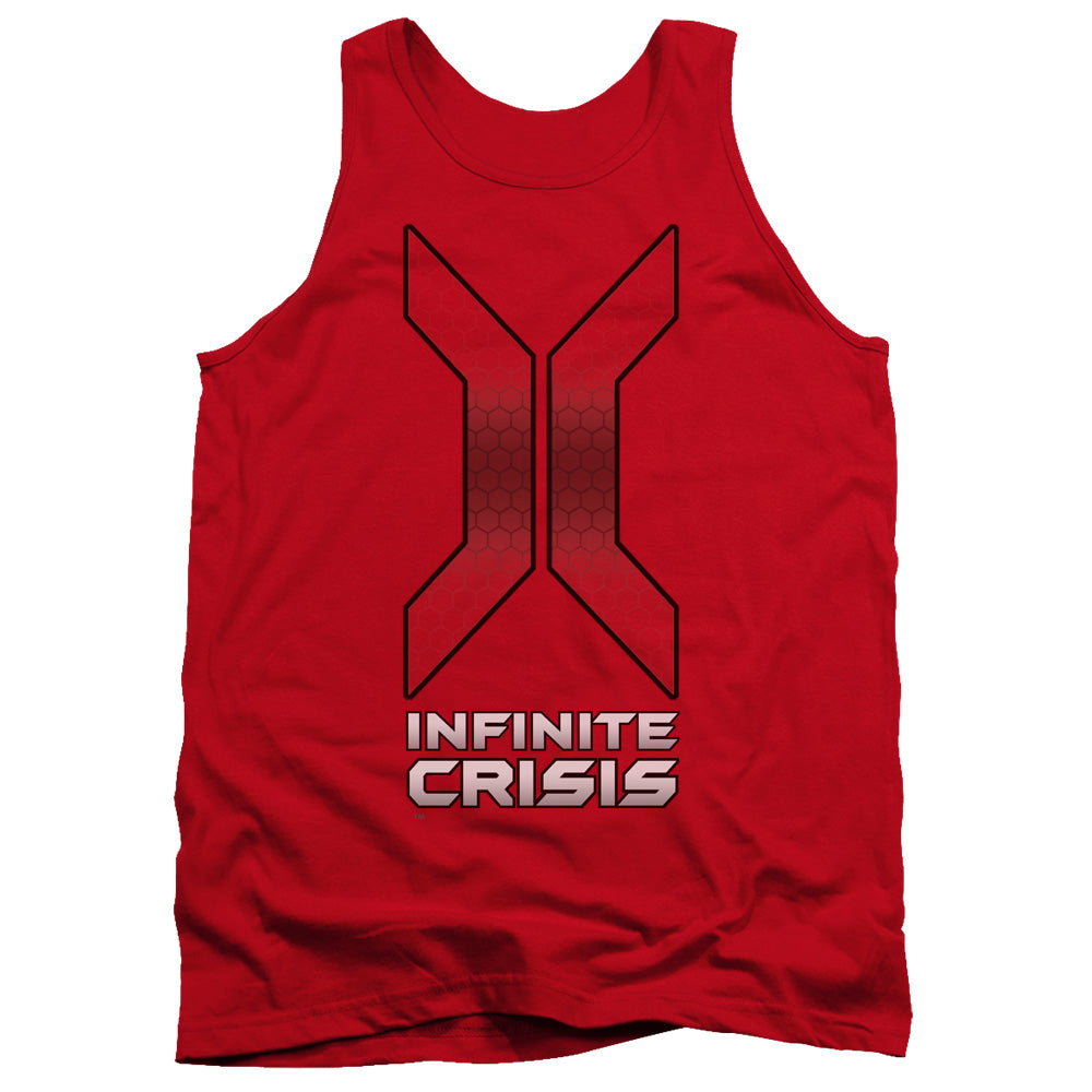 Infinite Crisis Title Mens Tank Top Shirt Red