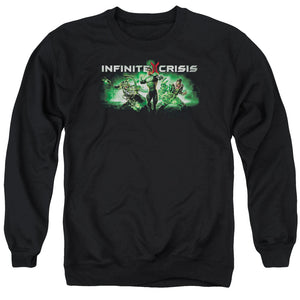 Infinite Crisis Ic Green Mens Crewneck Sweatshirt Black