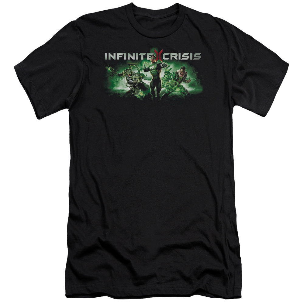 Infinite Crisis Ic Green Premium Bella Canvas Slim Fit Mens T Shirt Black