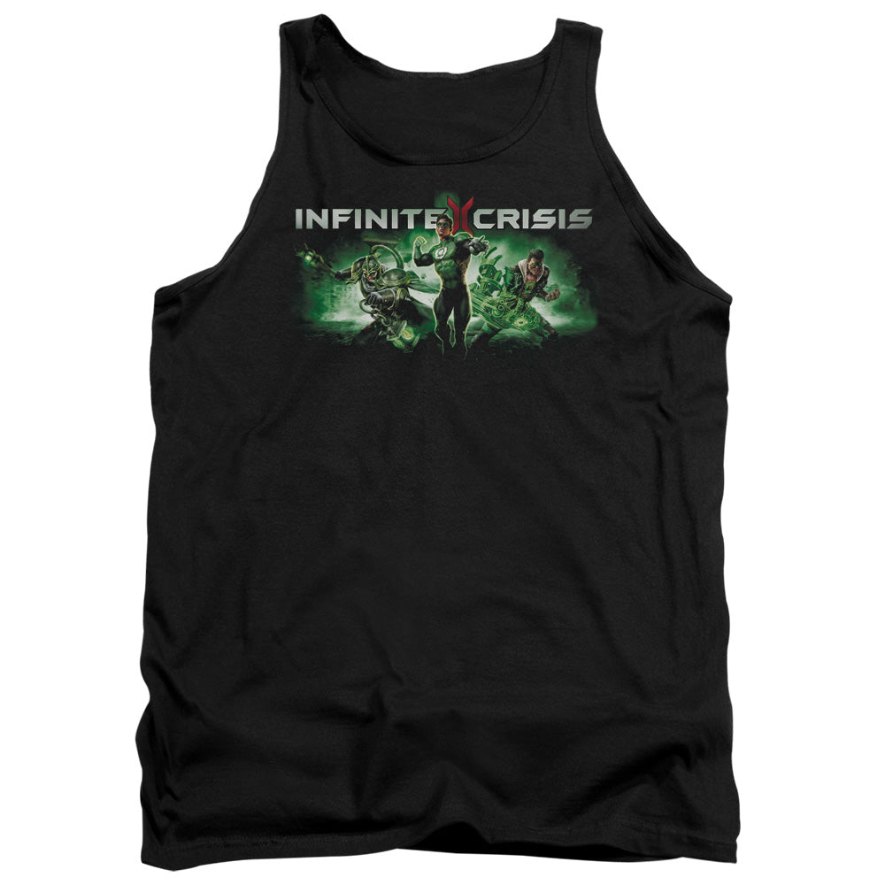 Infinite Crisis Ic Green Mens Tank Top Shirt Black