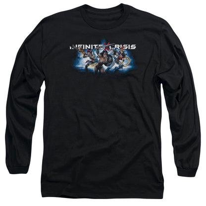 Infinite Crisis Ic Blue Mens Long Sleeve Shirt Black Officially Licensed