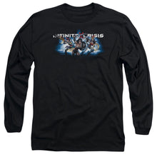 Load image into Gallery viewer, Infinite Crisis Ic Blue Mens Long Sleeve Shirt Black