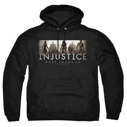 Injustice Gods Among Us Logo Mens Hoodie Black