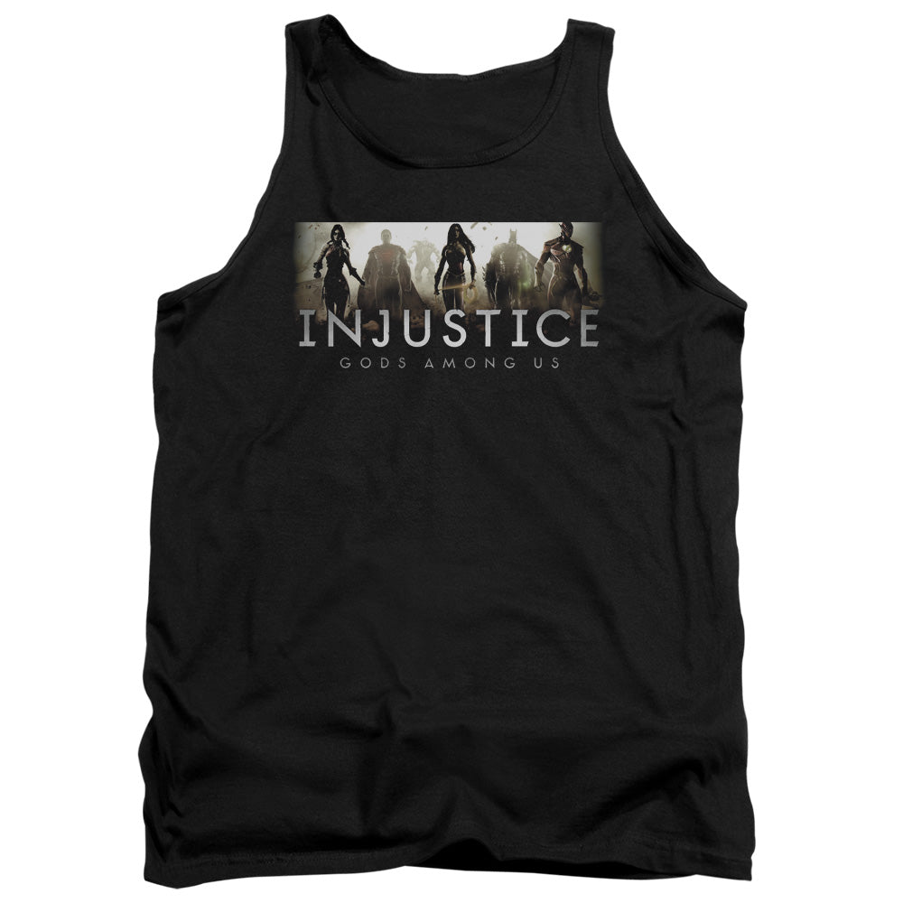 Injustice Gods Among Us Logo Mens Tank Top Shirt Black