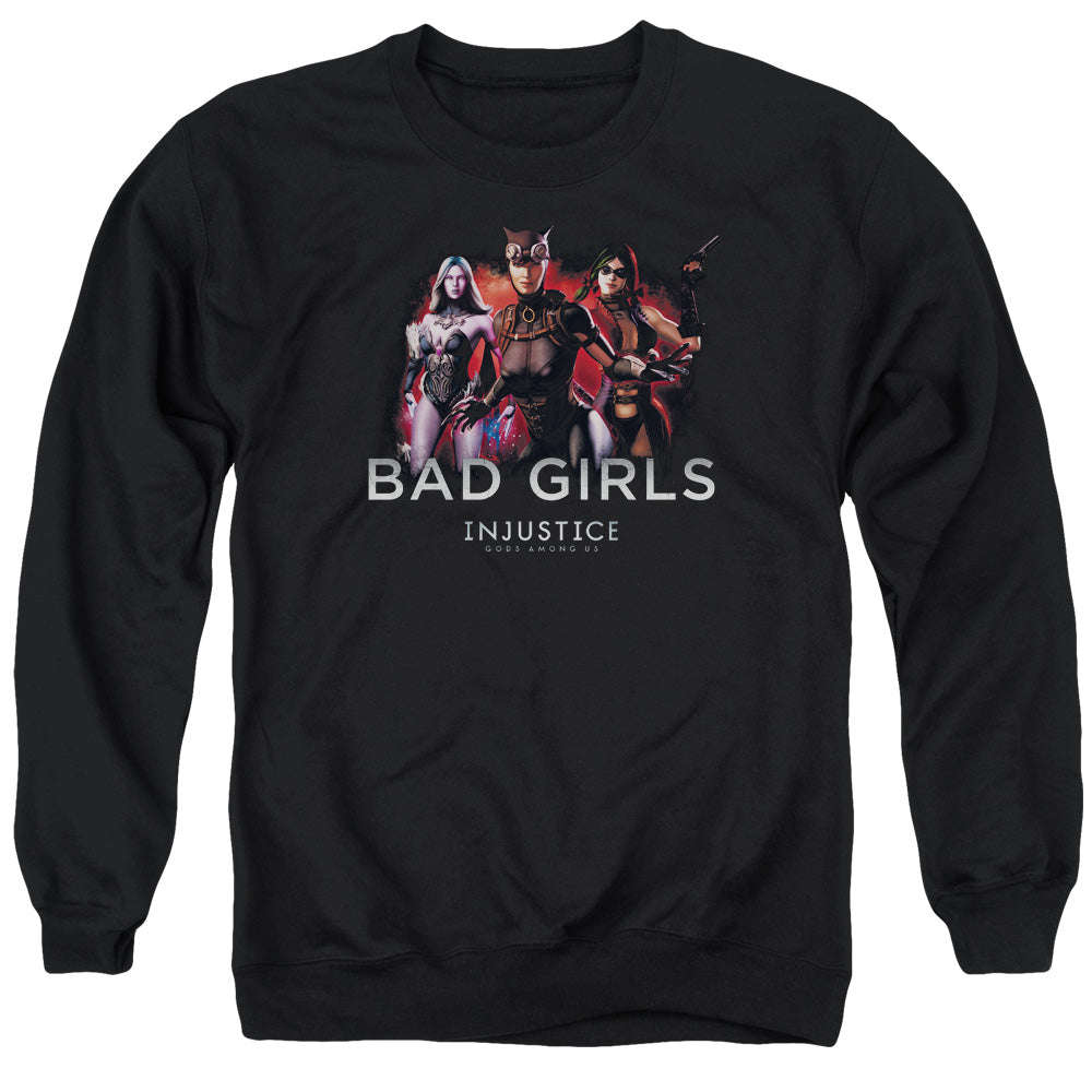 Injustice Gods Among Us Bad Girls Mens Crewneck Sweatshirt Black