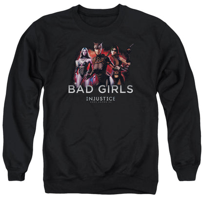 Injustice Gods Among Us Bad Girls Mens Crewneck Sweatshirt Black