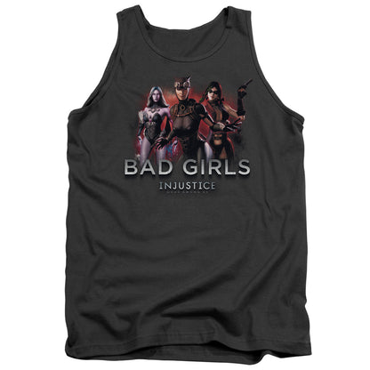 Injustice Gods Among Us Bad Girls Mens Tank Top Shirt Charcoal