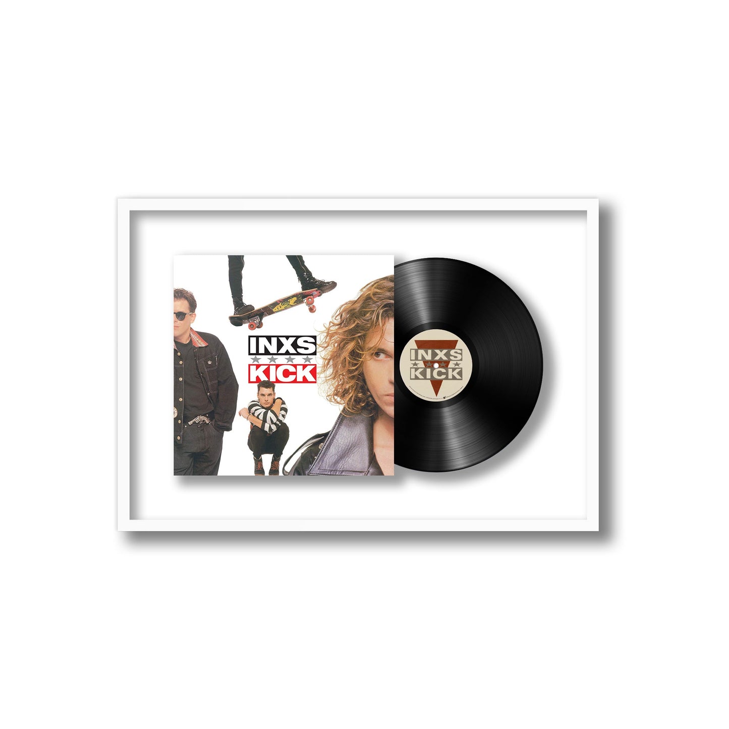INXS KICK Framed Vinyl Record