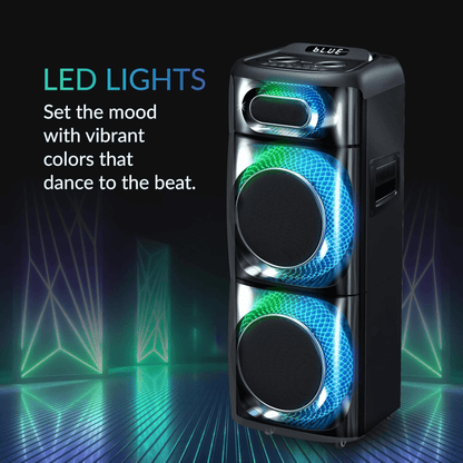 IQ Sound TorusFLEX 2x10-Inch Portable Bluetooth DJ Speaker