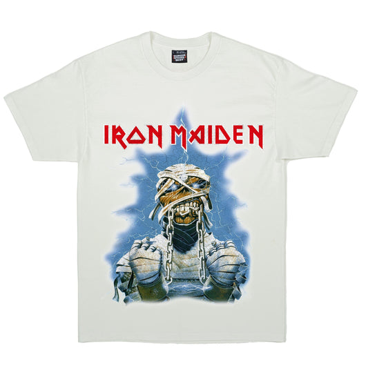 Iron Maiden Powerslave Mens T Shirt White Officially Licensed