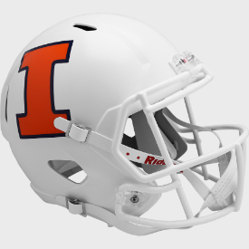 Illinois Fighting Illini Full Size Speed Replica Football Helmet Satin- NCAA