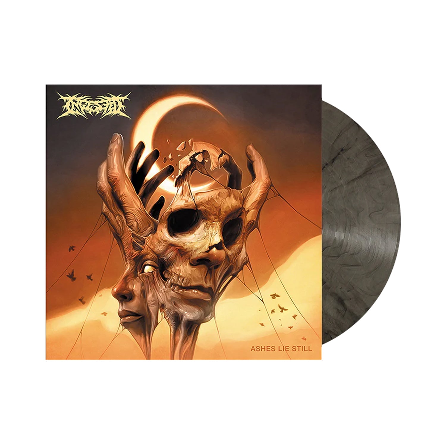 Ingested - Ashes Lie Still [Clear & Black Smoke] Vinyl Record